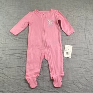 Hurley Baby Girls Pink Sleeper 6 Months NWT